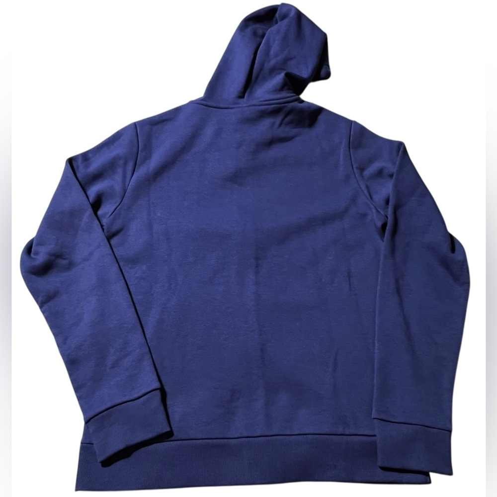 Reebok Identity SL‎ Fleece Full Zip Hoodie Men’s size Small Navy Blue Logo - Picture 2 of 10